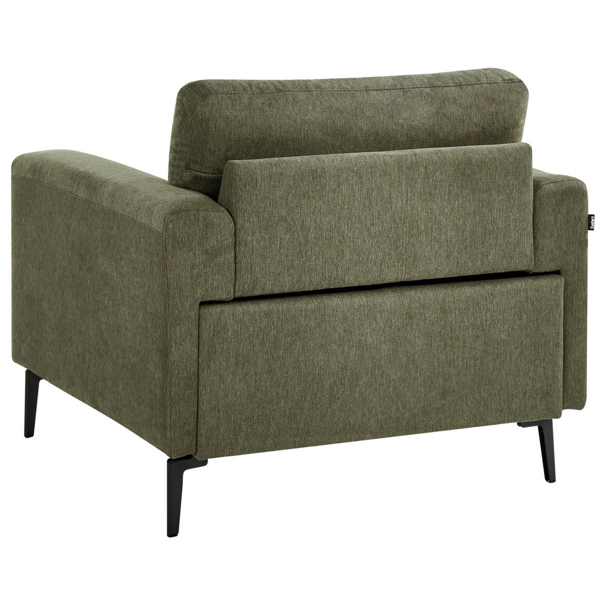 SESSEL Stoff Grün Lousto - Grün, Textil (102/85/65cm) - Beliani