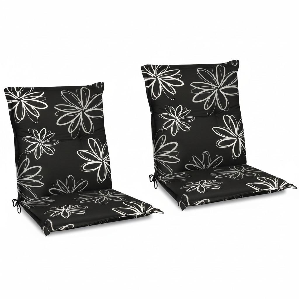 NIEDERLEHNERAUFLAGE Flores 100x50x6cm Ornamente (2tlg) - Multicolor, Textil (50/6/100cm) - Beautissu 