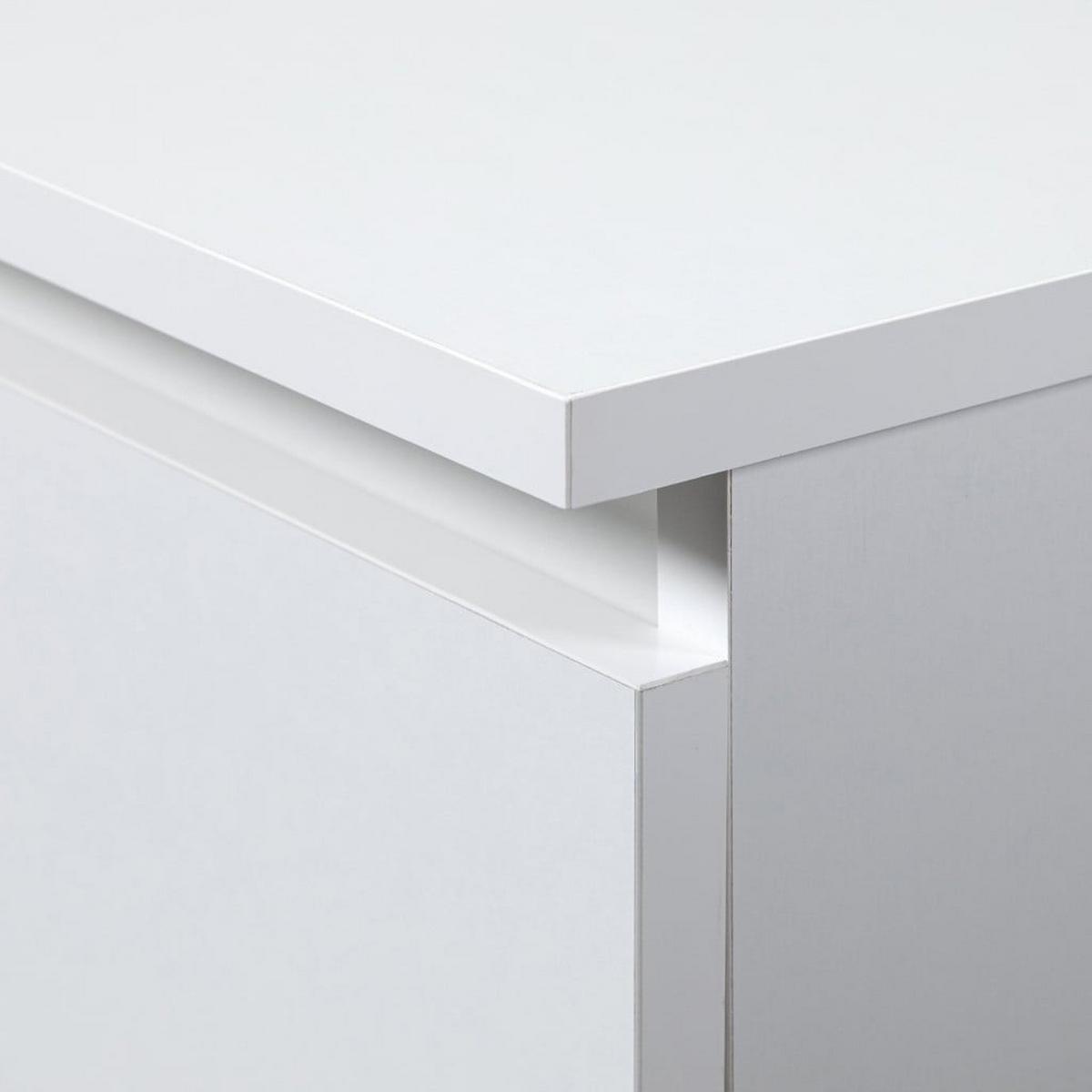 SCHREIBTISCH Weiß 77/124/85 - Weiß, Holzwerkstoff (153/54/77cm) - RAUMHIRSCH FURNITURE