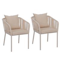 GARTENSTUHL Cremeweiß - Creme, Textil (55/75/55cm) - MCW