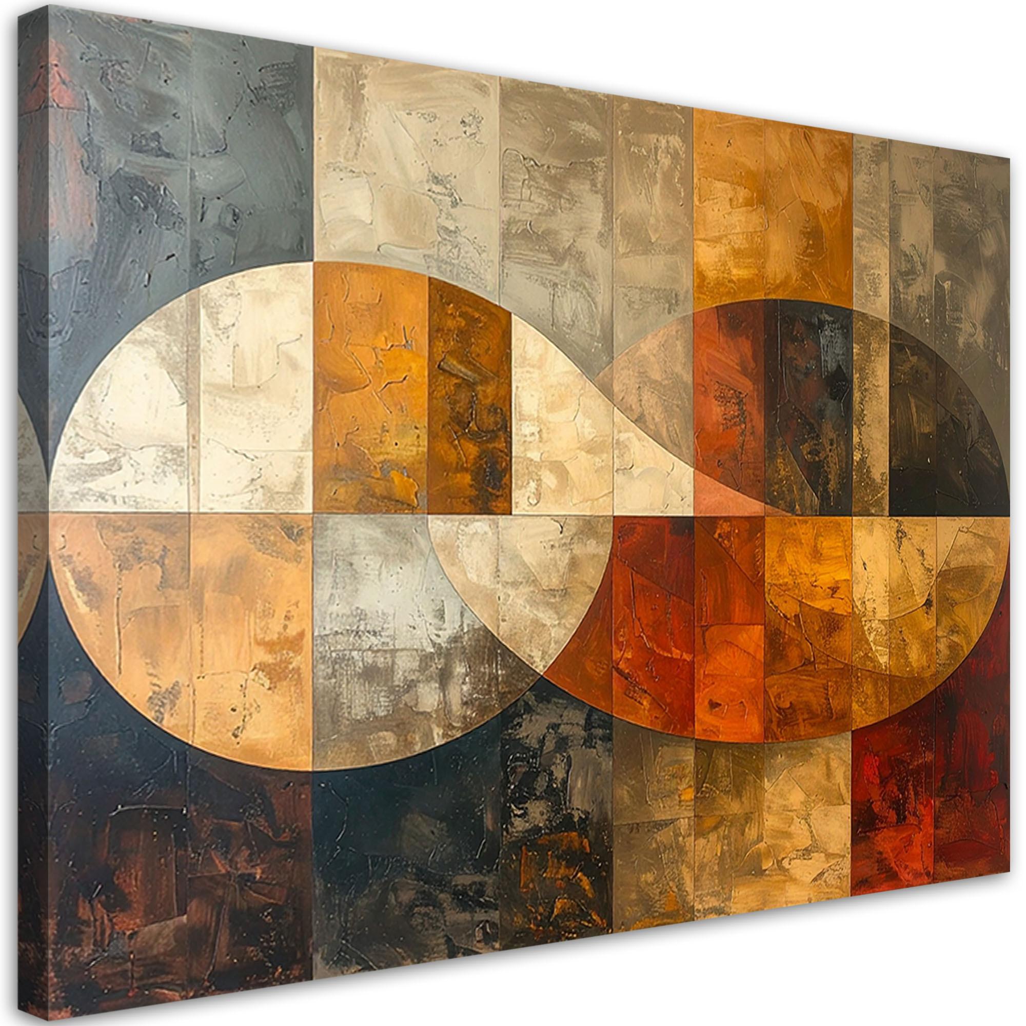 LEINWANDBILD Abstraktion 60x40cm - Braun, Textil (60/40cm) - Feeby