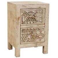 NACHTTISCH aus holz 40x35x60cm - Beige, Holz (40/60/35cm) - Wanderlust