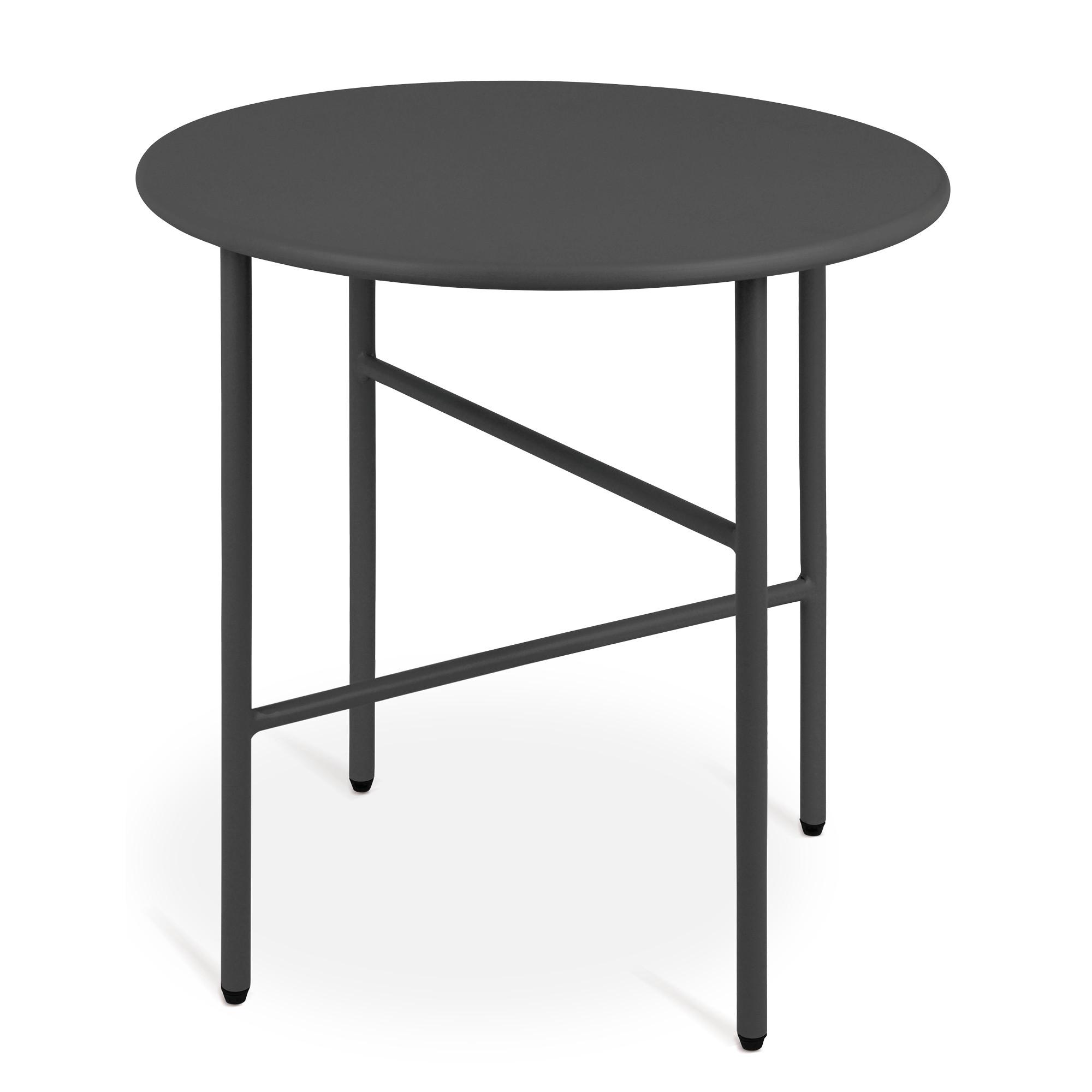 BEISTELLTISCH Finn Ø 44/46 cm Schwarz - Schwarz, Metall (44/44/46cm) - BoMoe