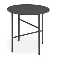 BEISTELLTISCH Finn Ø 44/46 cm Schwarz - Schwarz, Metall (44/44/46cm) - BoMoe