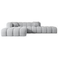 ECKSOFA Ottomane Links OLEA-L2 - 289x176x71 cm Grau - Schwarz/Grau, Holzwerkstoff/Kunststoff (176/289cm) - ALTDECOR