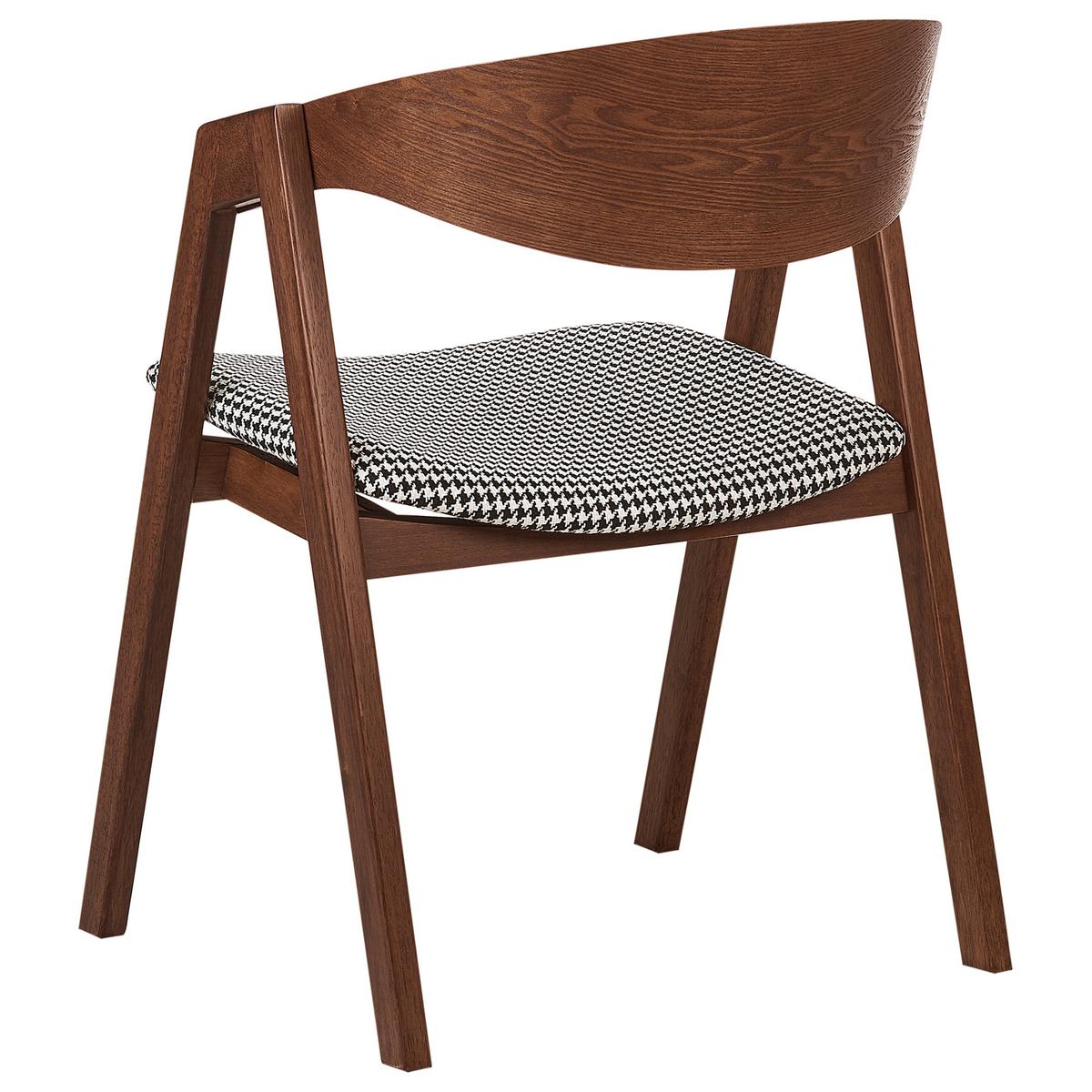 ESSZIMMERSTUHL 2er-Set Braun Yuba - Schwarz/Braun, Holzwerkstoff (56/79/44cm) - Beliani
