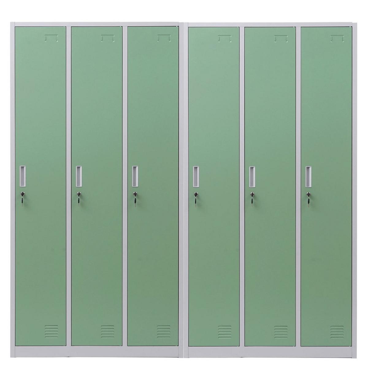 SCHLIESSFACH Green 2er-Set-Set - Grün, Metall (180/180/50cm) - MCW