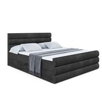 BOXBETT CELESTIA-Z - 180x200 cm - H3 - Schwarz - Schwarz, Holzwerkstoff (180/200cm) - ALTDECOR