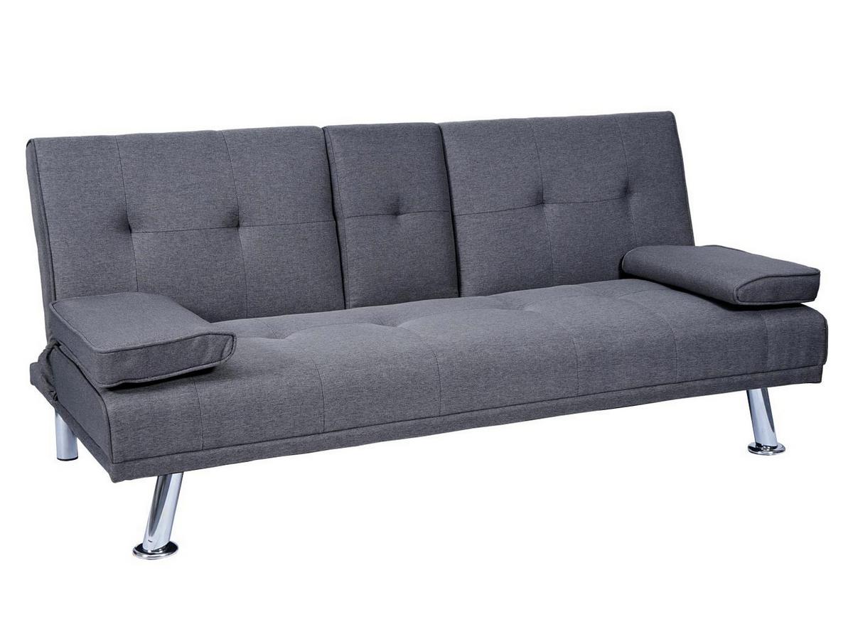 3-SITZER-SOFA Anthrazit - Dunkelgrau/Anthrazit, Textil (166/77/81cm) - MCW