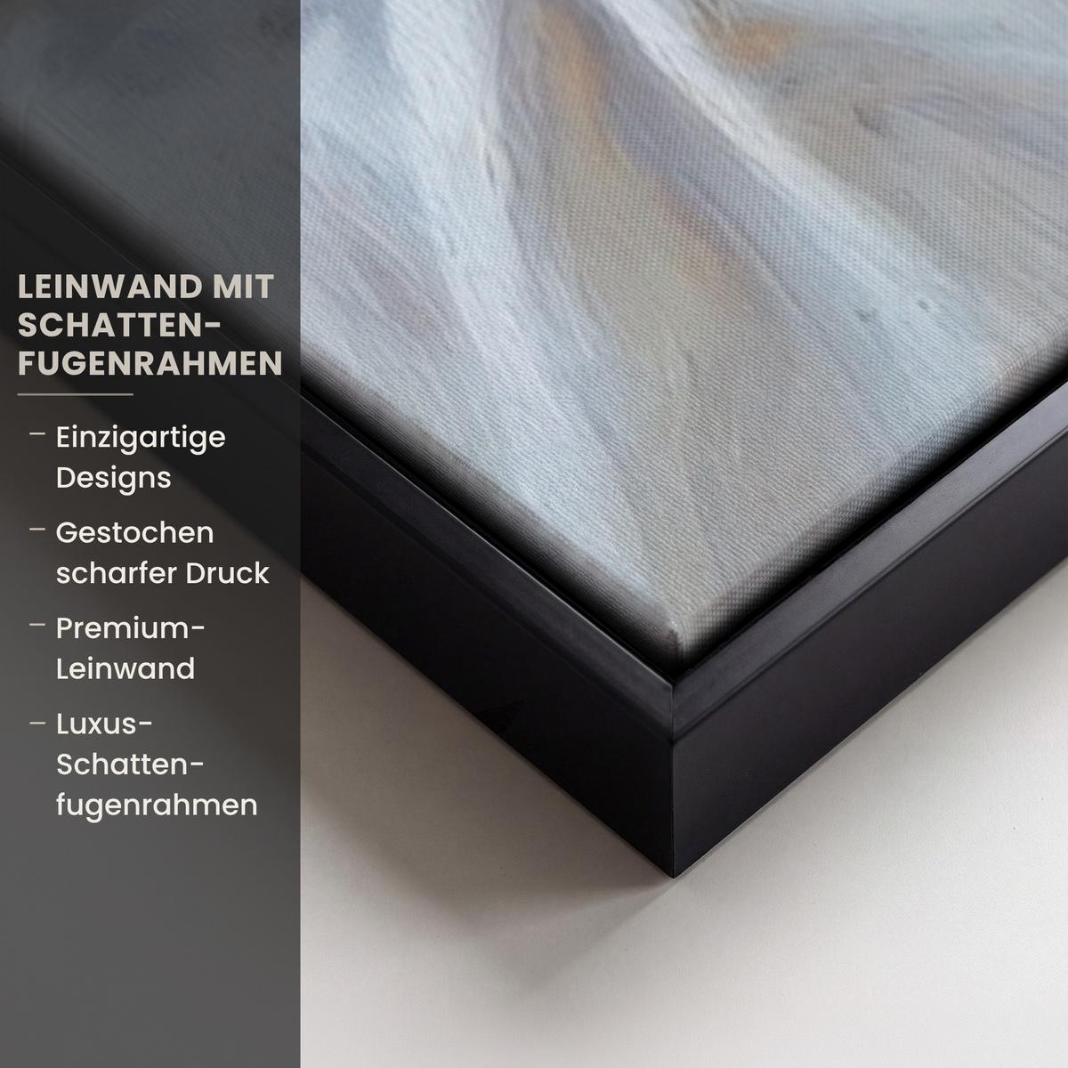 LEINWAND Bilder mit Rahmen - Lavendel - Brot - Stilleben - 60x90 - Flieder, Textil (60/90cm) - MuchoWow
