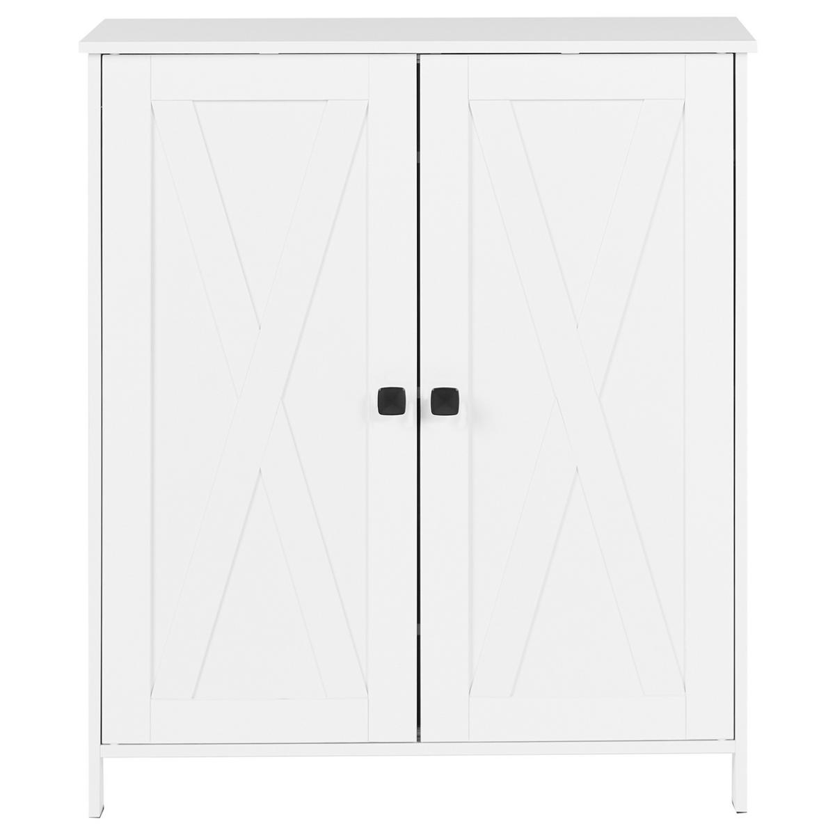 SCHUHSCHRANK Weiß Valcourt - Weiß, Holzwerkstoff (70/80/35cm) - Beliani