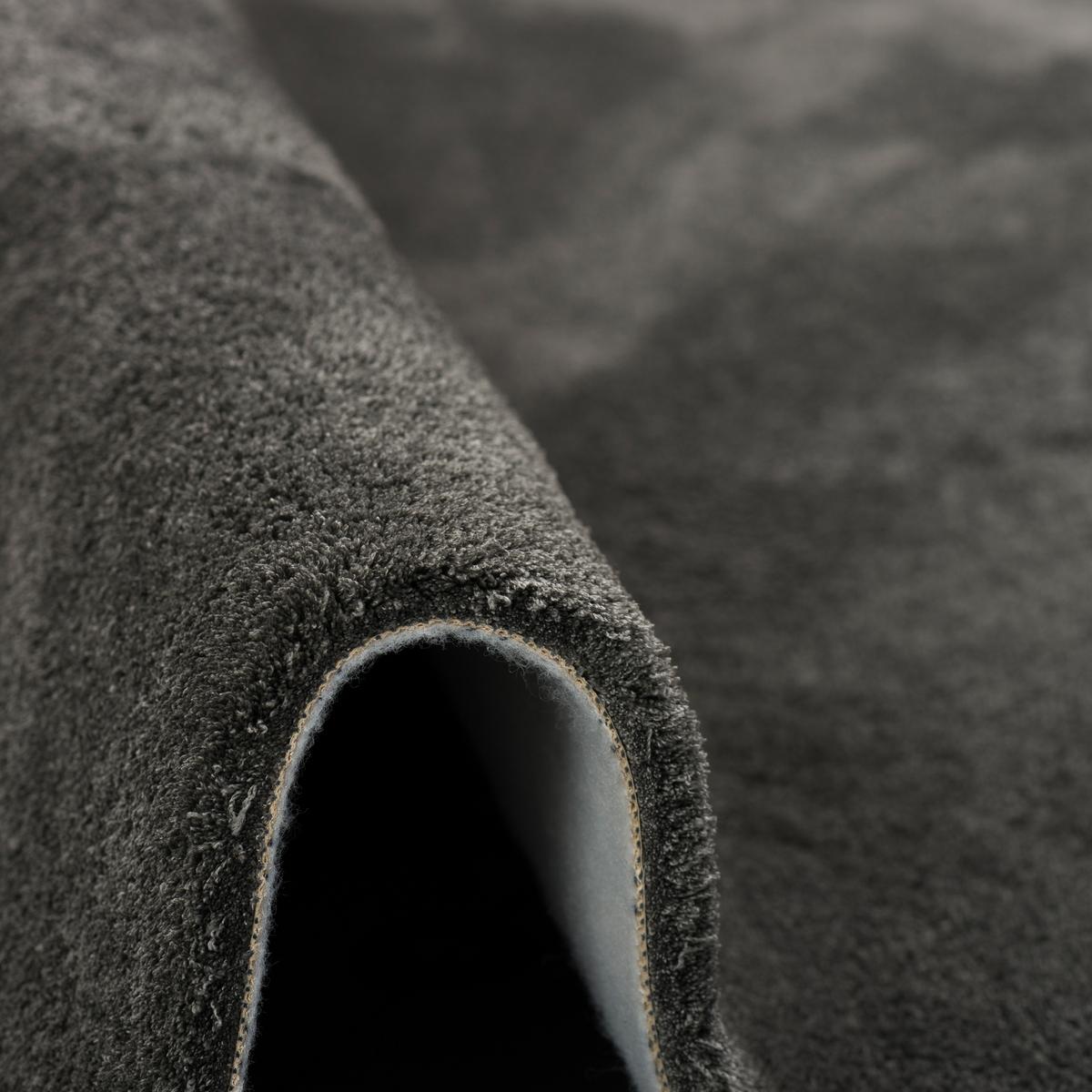 LUXUS HOCHFLOR SHAGGY TEPPICH VELVET - Anthrazit, Textil (133/133cm) - Snapstyle