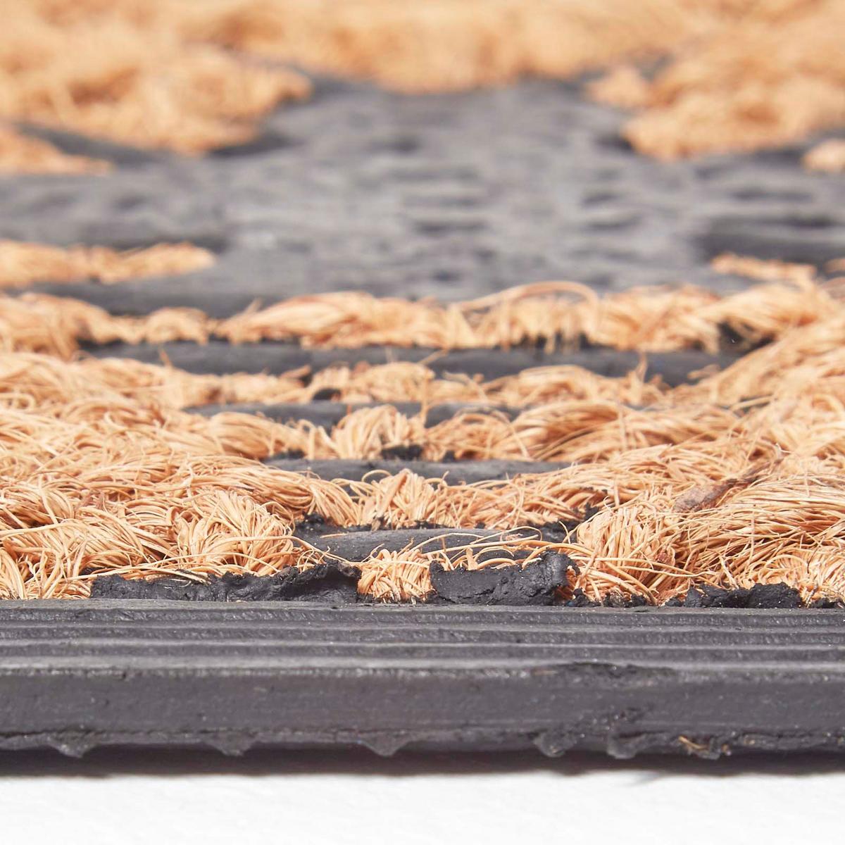 FUSSMATTE Bee Welcome, Kokos & Gummi 45/75 cm - Naturfarben, Naturmaterialien (25/76cm) - Homescapes