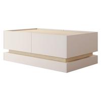 COUCHTISCH Zarpant L97 4K - Sandfarben/Eichefarben, Holzwerkstoff (60/97/40cm) - MIRJAN24