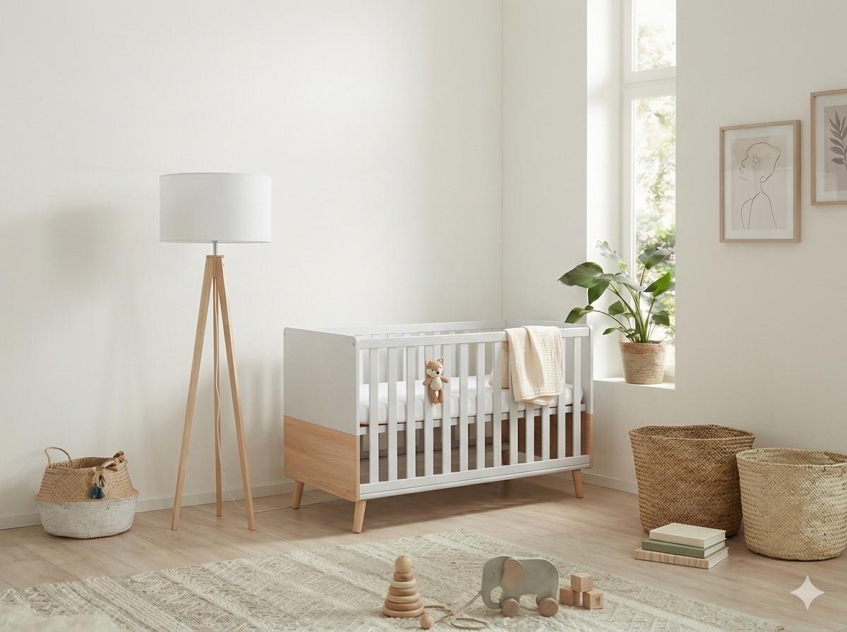 BABYZIMMER Set Lovis 3-teilig - Eichefarben/Hellgrau, Holz/Holzwerkstoff (1/1/1cm) - arthur berndt