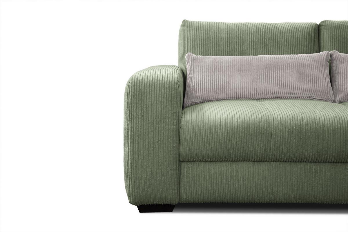 SOFA OLI 3-Sitzer, salbeigrün - Salbeigrün, Holz/Textil (208/91/108cm) - Wozimo