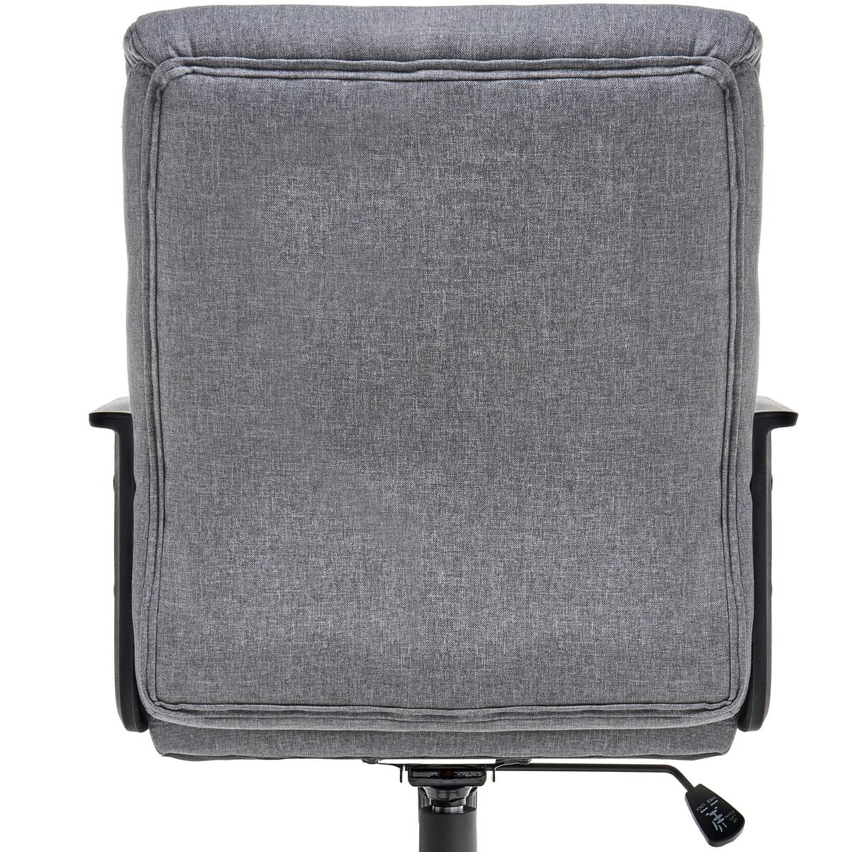 BÜROSTUHL Grau Byron - Schwarz/Grau, Textil (61/93/69cm) - Beliani