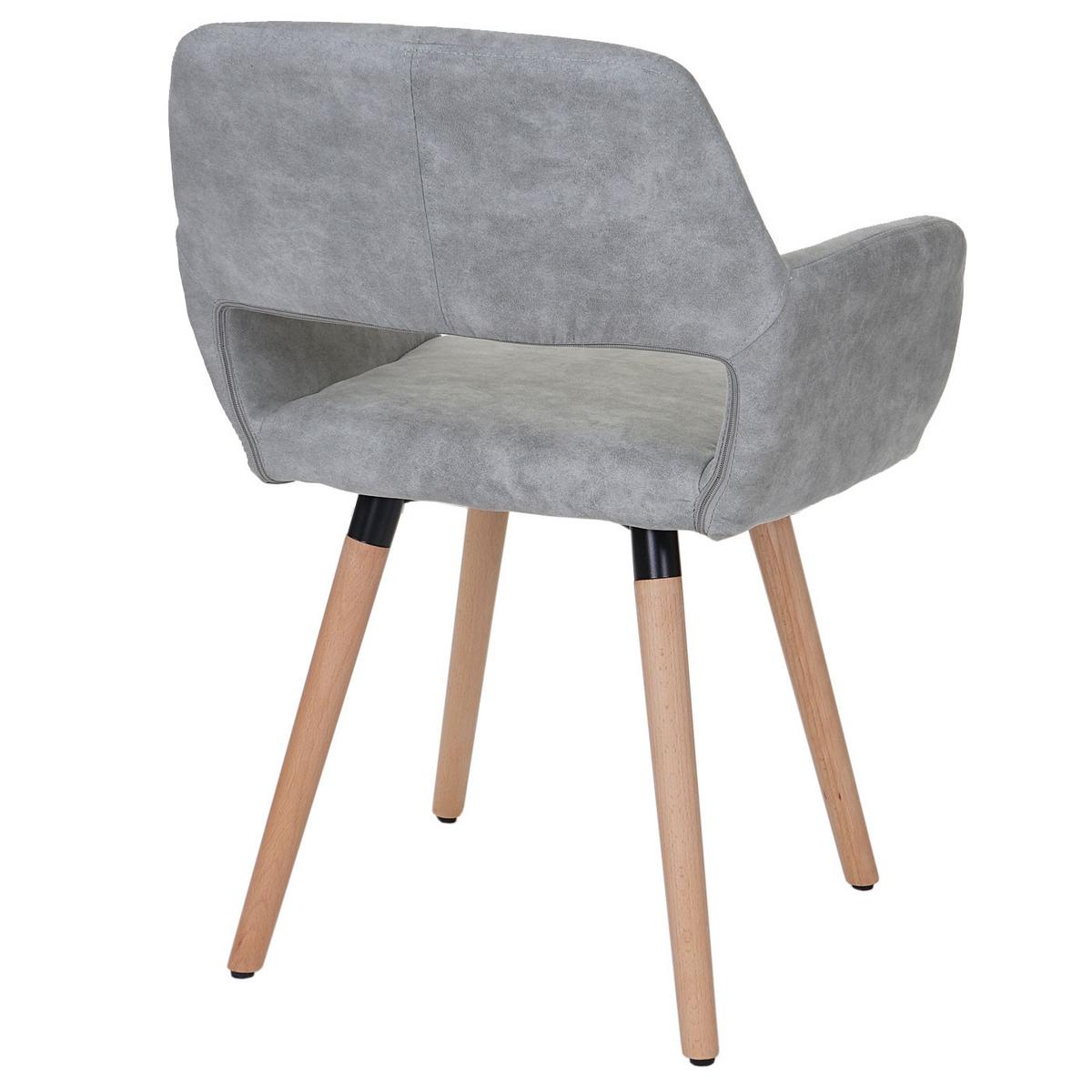 ESSZIMMERSTUHL Beton Dekor - Grau, Holz (56/78/57cm) - MCW