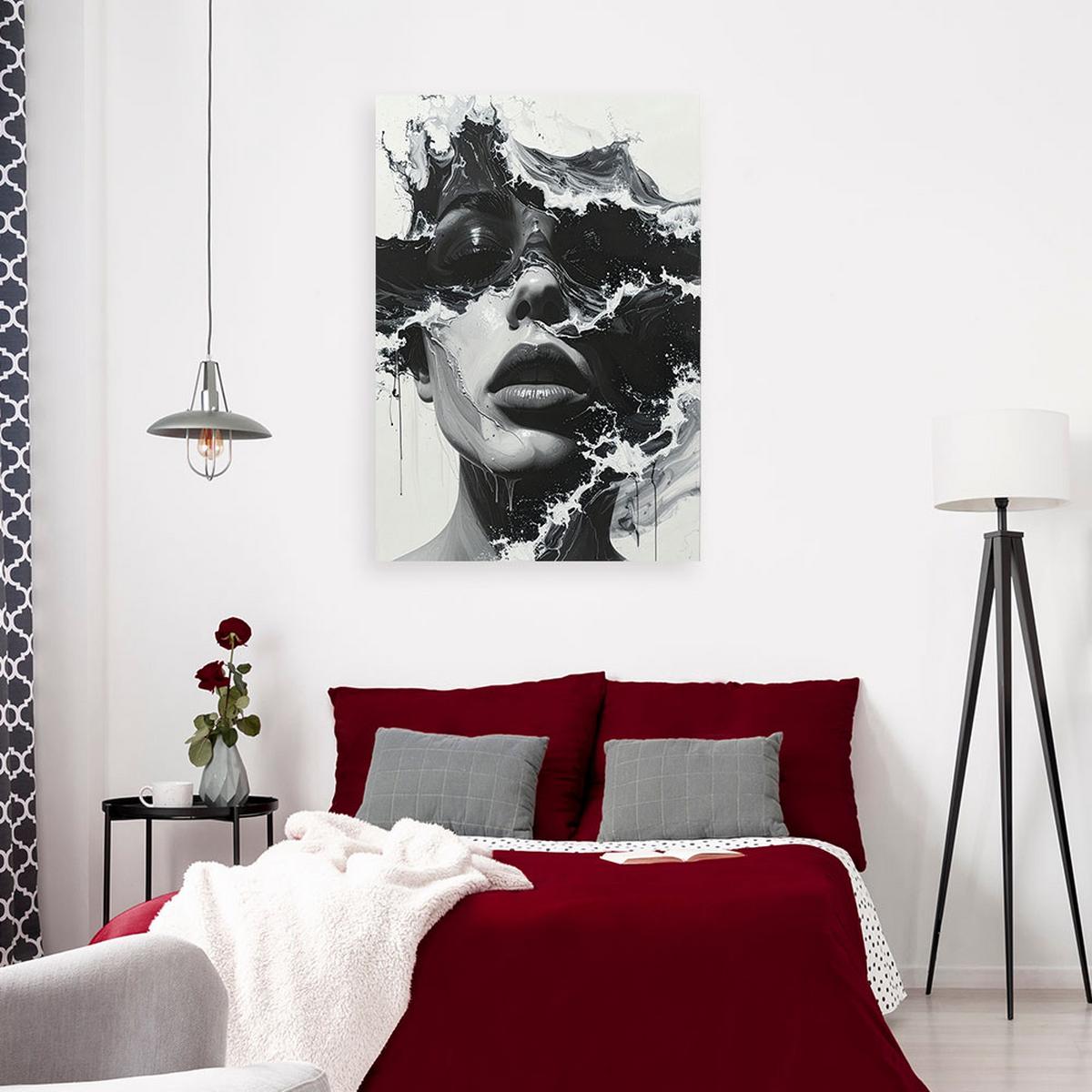 LEINWANDBILD Menschen & Charaktere 20x30cm - Schwarz, Textil (20/30cm) - Feeby