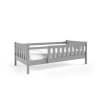 KINDERBETT ELSA 80x160 cm Hellgrau - Hellgrau, Holz (80/160cm) - MASSENO