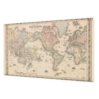 FOTOTAPETE 416x254 cm - Historische Karte - Beige, Textil (416/254cm) - Wallfluent