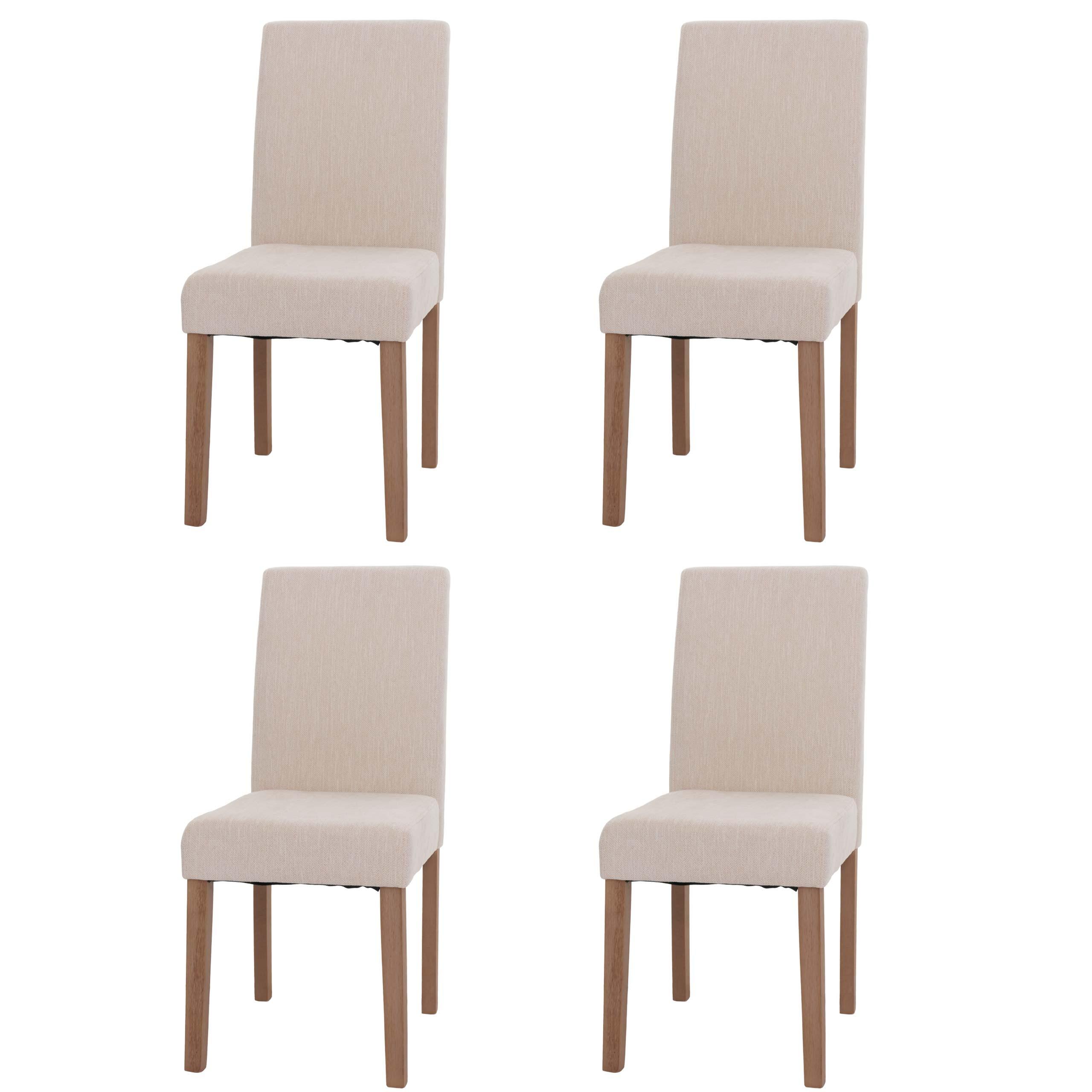 ESSZIMMERSTUHL Cremeweiß 4er-Set - Weiß, Textil (42/90/50cm) - MCW