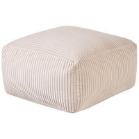 POUF Mukki 50/50/30 cm - Beige, Textil (50/30/50cm) - Beliani