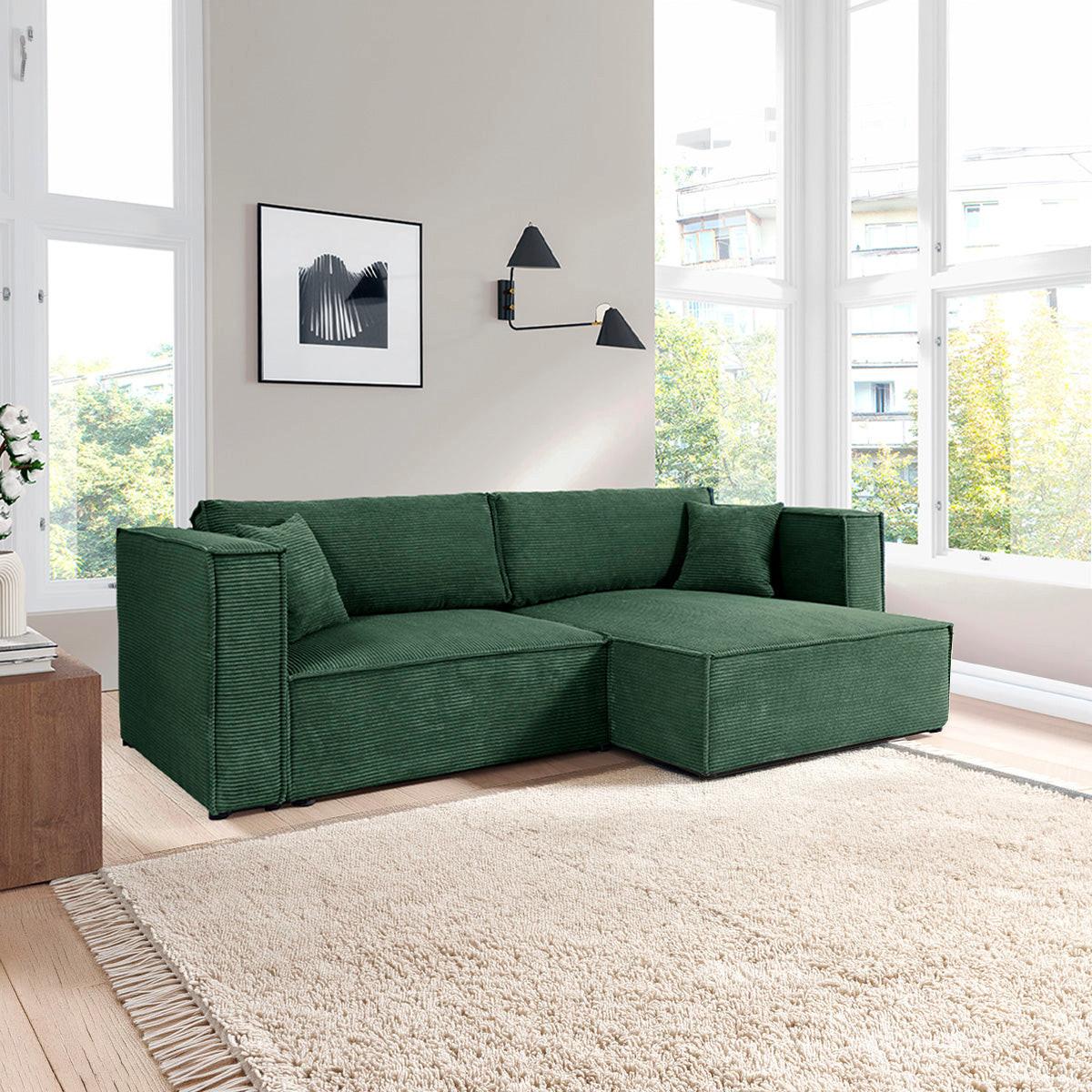 SOFA Jimmy 3 Sitzplätze Tannengrün - Grün, Holz (245/77/148cm) - Petits-meubles