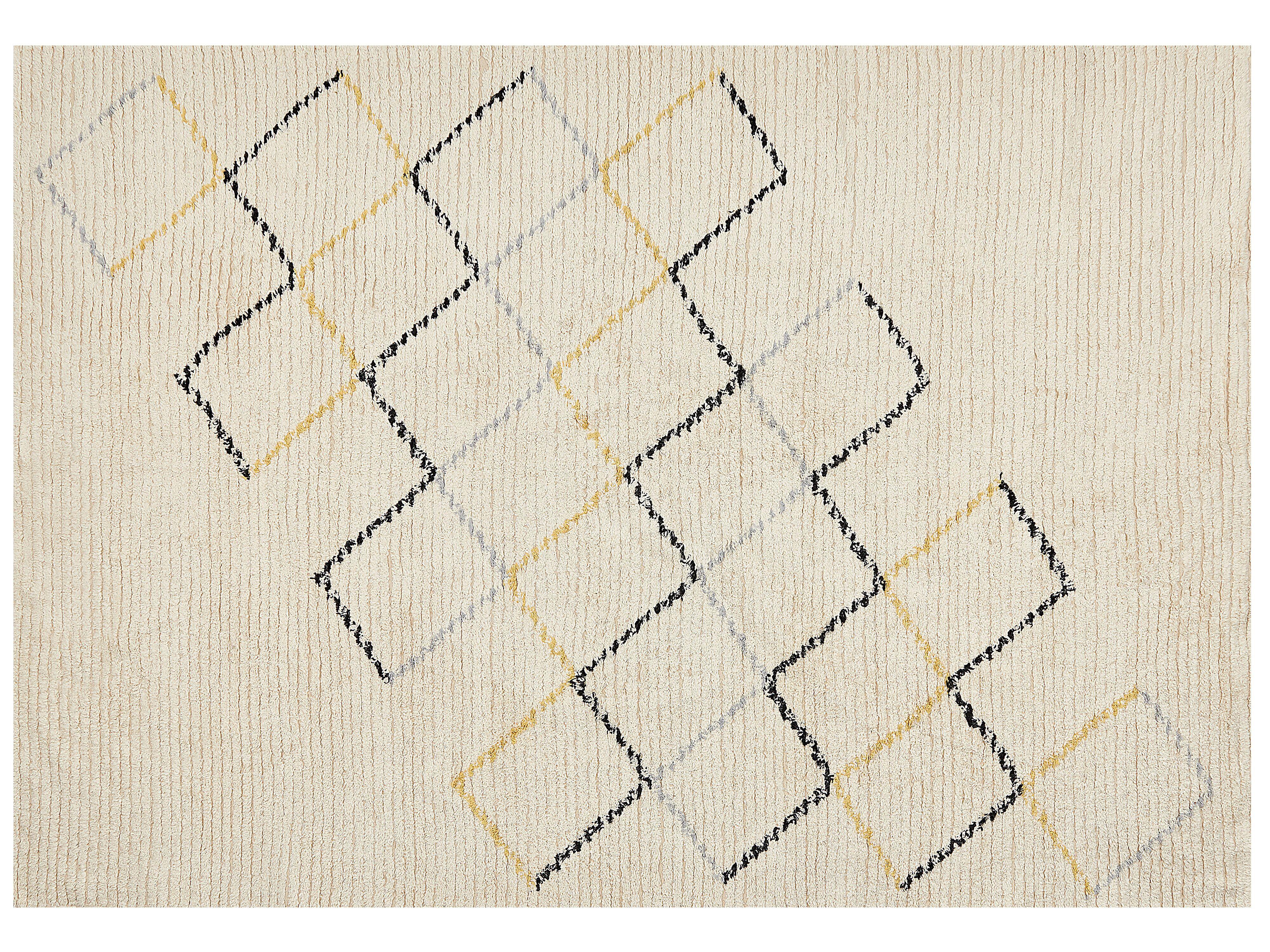 KURZFLOR-TEPPICH Tezpur 230/160 cm - Beige, Textil (160/230cm) - Beliani