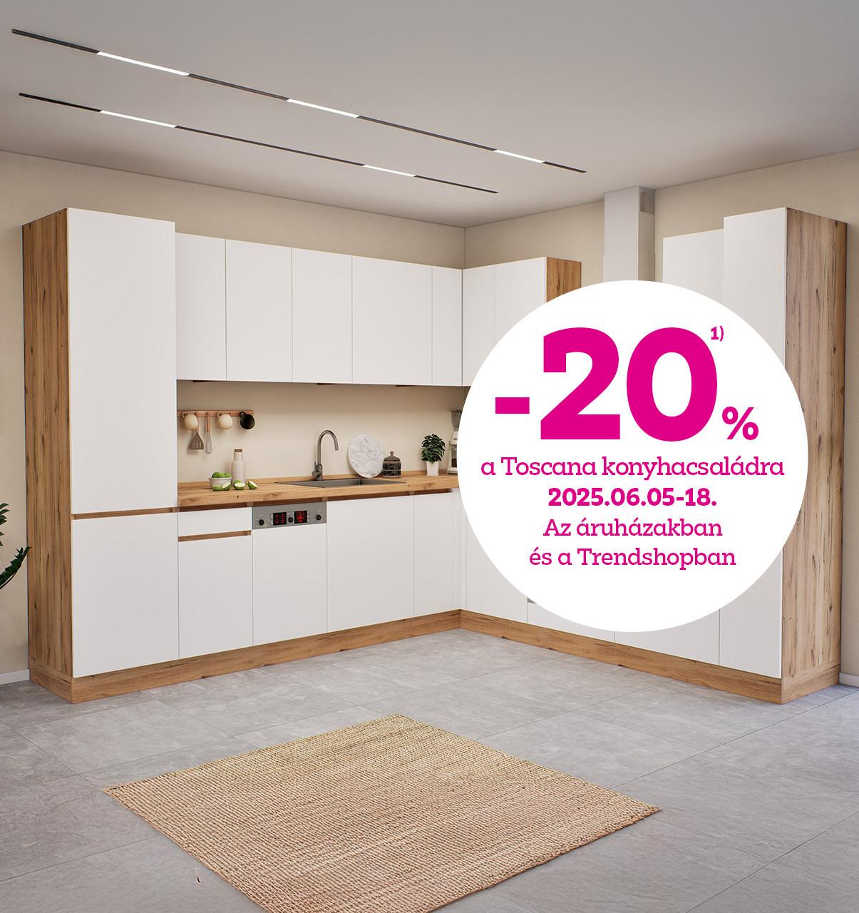 20%* kedvezmény a Toscana konyhára 2025.06.05-06.18