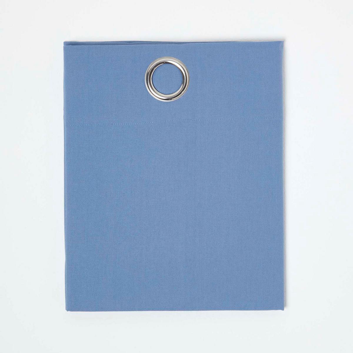 ÖSENVORHANG blickdicht 2er-Set, 137/182 cm - Blau, Textil (137/182cm) - Homescapes