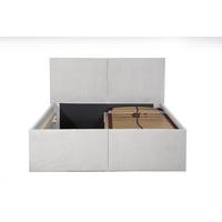 POLSTERBETT Milano Weiß 100 x 200 x 32 cm Bettkasten Mit hochwertiger Matratze H2 (bis 100 kg) und Lattenrost - Weiß, Holz (100/200cm) - Halmon Schlafkomfort Betten 