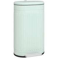 MÜLLEIMER 30l Metall Kunststoff Grün - Grün, Metall (31.2/60.8/36.5cm) - HOMCOM