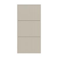 WAND-SCHUHSCHRANK Veldio mit 3 Klappen Greige 50 cm - Taupe, Holzwerkstoff (50/103/30cm) - Selsey
