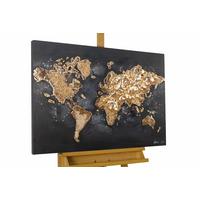 ACRYLBILD HANDGEMALT 100/75 cm - Schwarz, Holz/Textil (100/75cm) - KUNSTLOFT