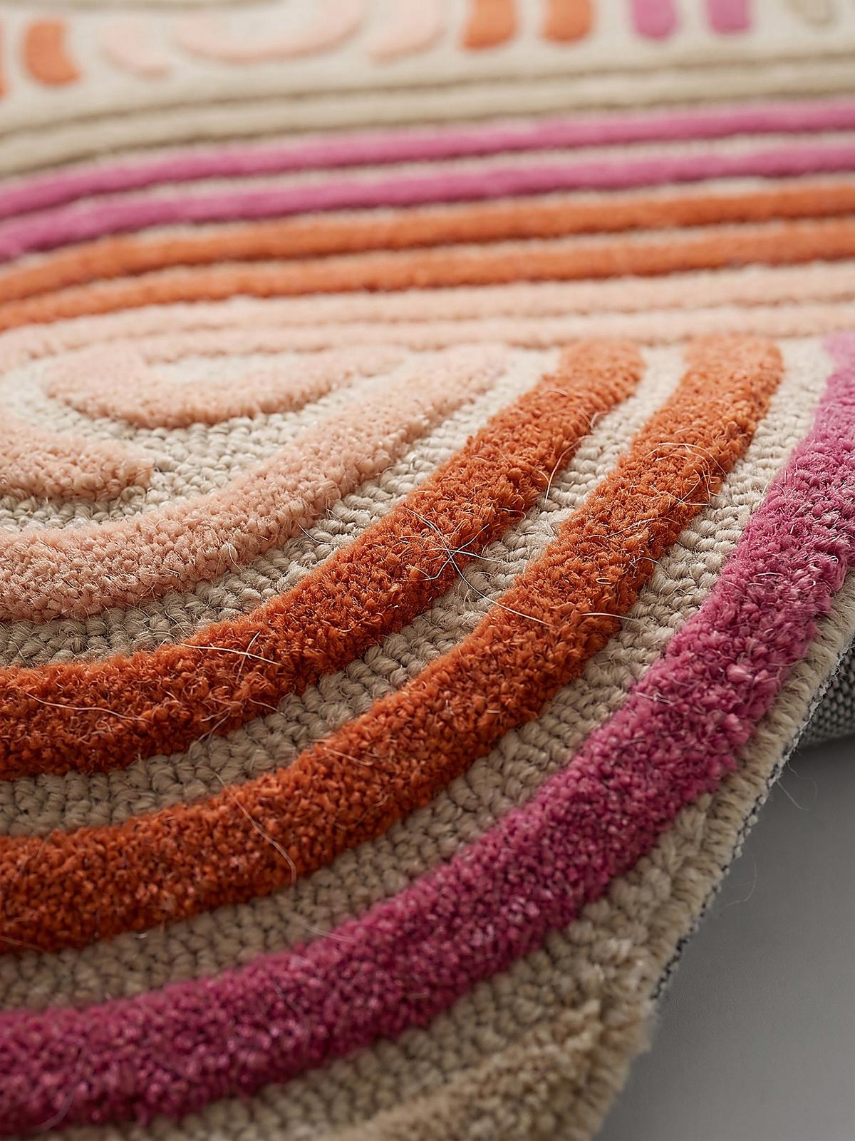 WOLLTEPPICH SOAR, abstrakt, Rosa, 200 x 300 cm - Rosa, Textil (300/200cm) - KADIMA DESIGN
