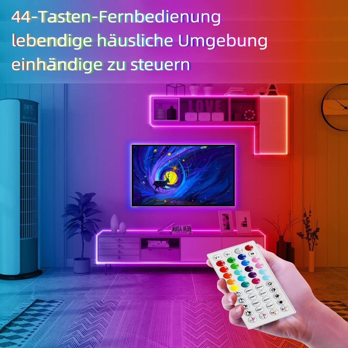 LED-STRIPE Bailey II 15m - Transparent, Kunststoff (15/1/1cm) - Nettlife