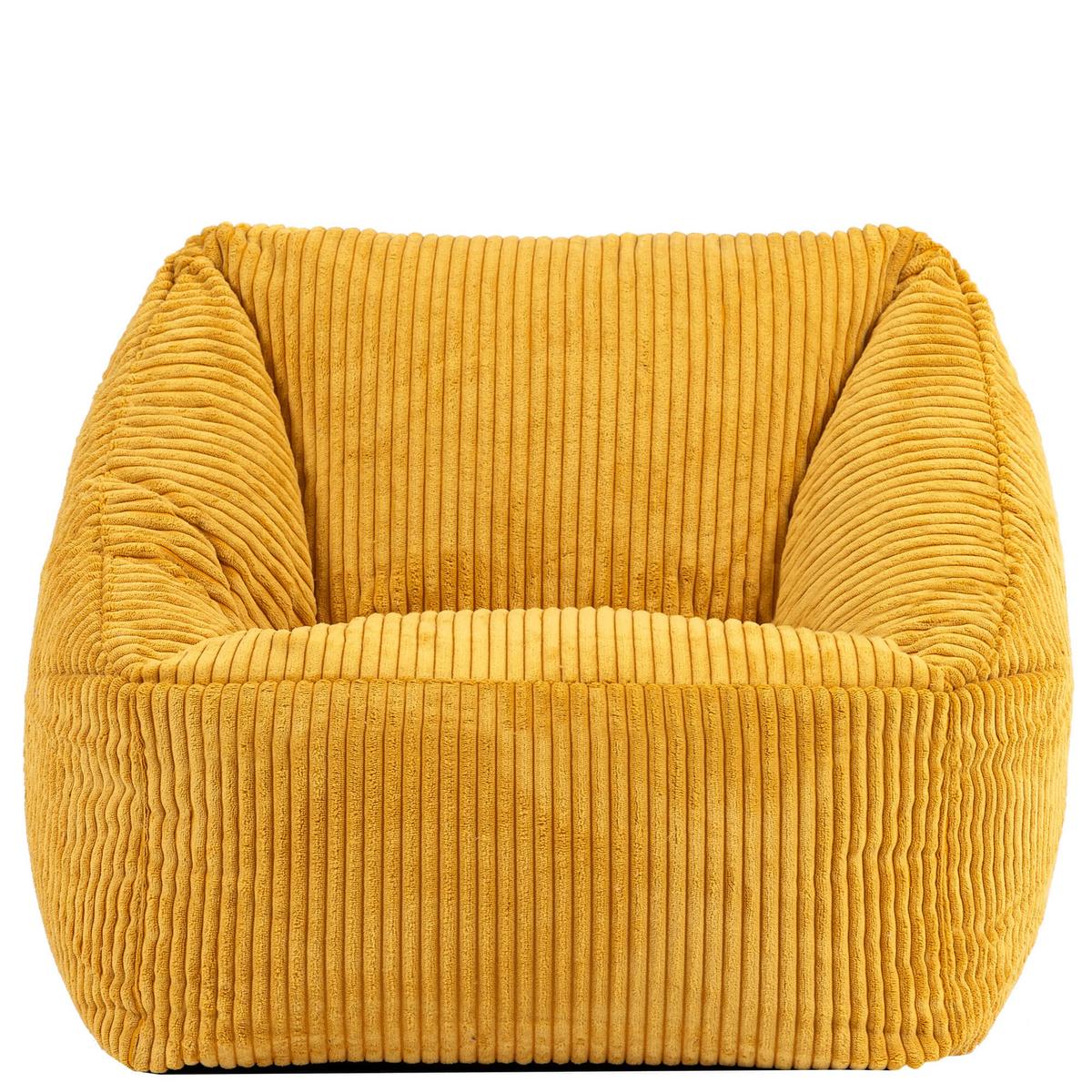 SITZSACK Flauschig für Kinder - Gelb, Textil (55/44/55cm) - icon