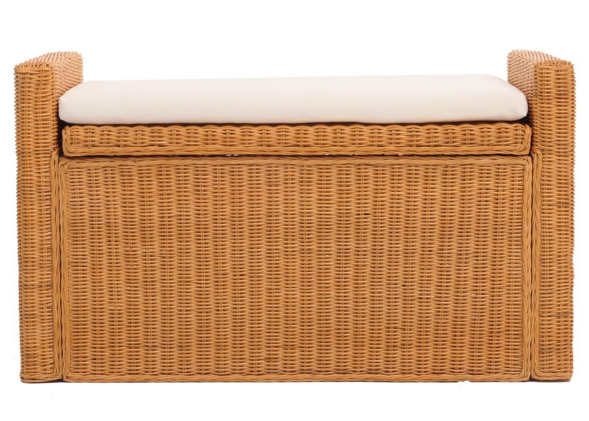 AUFBEWAHRUNGSTRUHE Braun - Hellbraun, Holz (88/51/44cm) - MCW