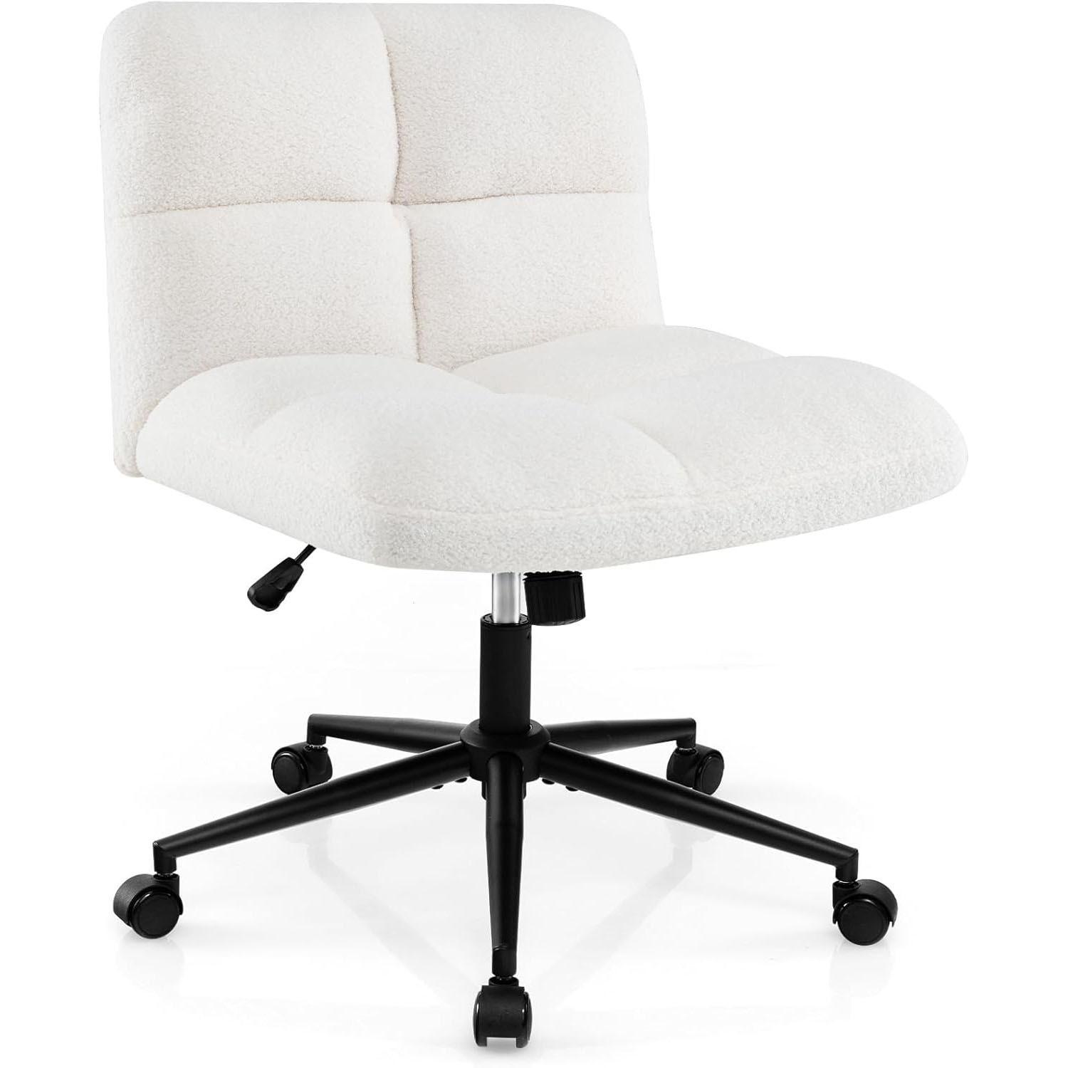 BÜROSTUHL Beige - Beige, Textil (73/87/69cm) - COSTWAY