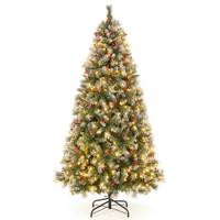 WEIHNACHTSBAUM 180cm Weiß - Grün, Kunststoff (180cm) - COSTWAY