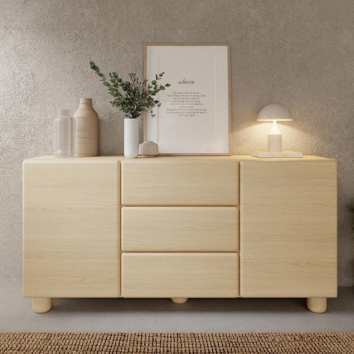SIDEBOARD Lomo 160 cm - Eichefarben, Holz/Holzwerkstoff (160.1/80.2/38cm) - Selsey