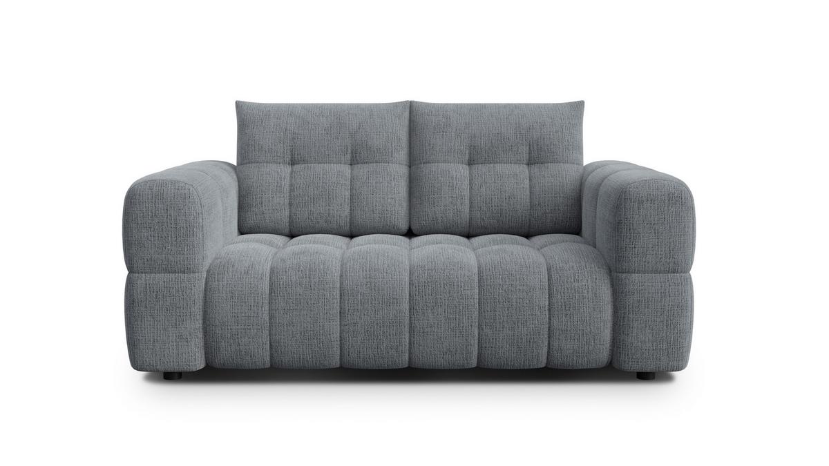 SOFA CLOUDI 2-Sitzer, dunkelgrau - Dunkelgrau/Schwarz, Holz/Textil (181/89/104cm) - Wozimo