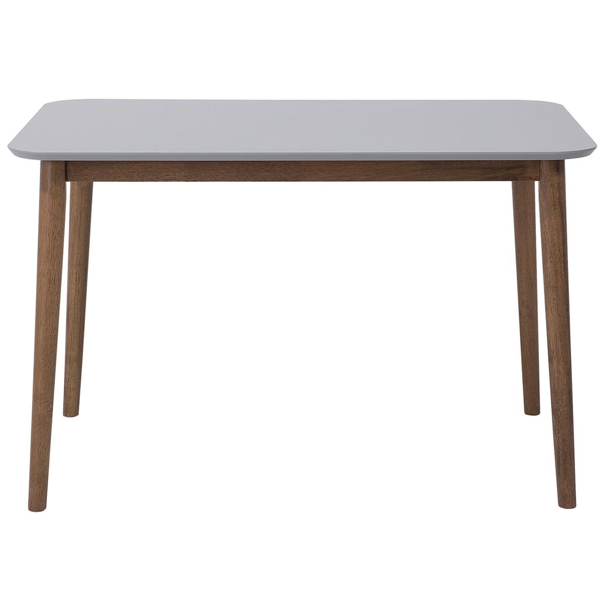 ESSTISCH 118/77/73 cm Hellgrau Rechteckig Modesto - Grau, Holz (118/77/73cm) - Beliani