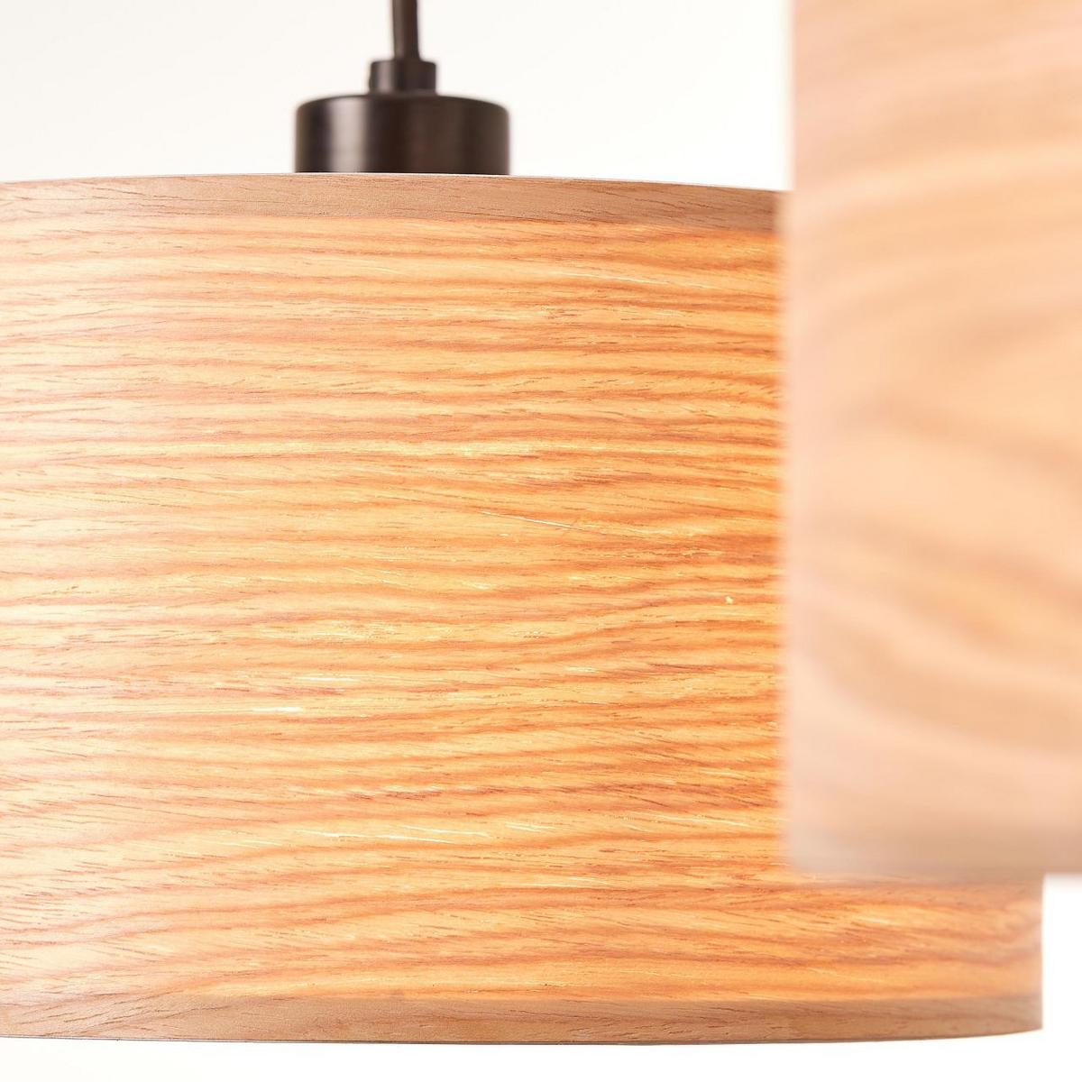 PENDELLEUCHTE Romm 99491/76 - Schwarz, Holz (25/110/120cm) - Brilliant