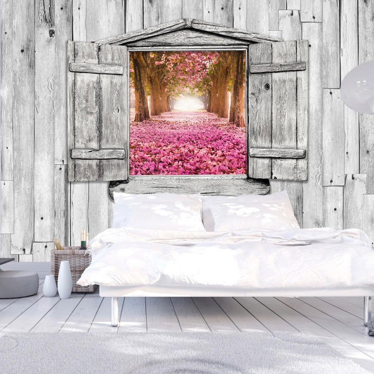 VLIESTAPETE 350/245 cm - Pink/Grau, Textil (350/1cm) - KUNSTLOFT