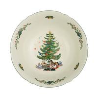 SCHÜSSEL Marieluise Weihnachten weiß-grün ø 23,1 cm - Weiß/Grün, Keramik (23.1cm) - Seltmann Weiden