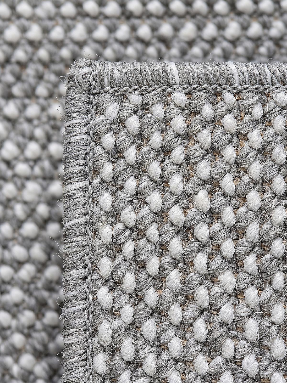 TEPPICHLÄUFER Uni STURA Polypropylen Grau 80 x 250 cm - Grau, Textil (80/250cm) - KADIMA DESIGN