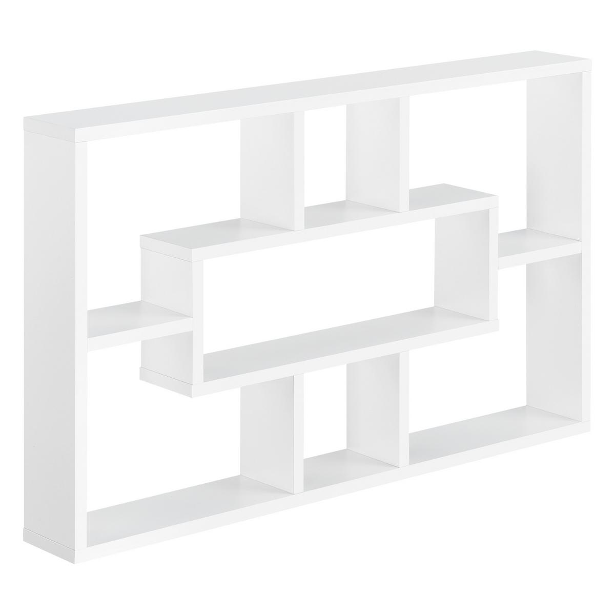 WANDREGAL Qinngua - Weiß, Holzwerkstoff (77/48/10cm) - [en.casa]