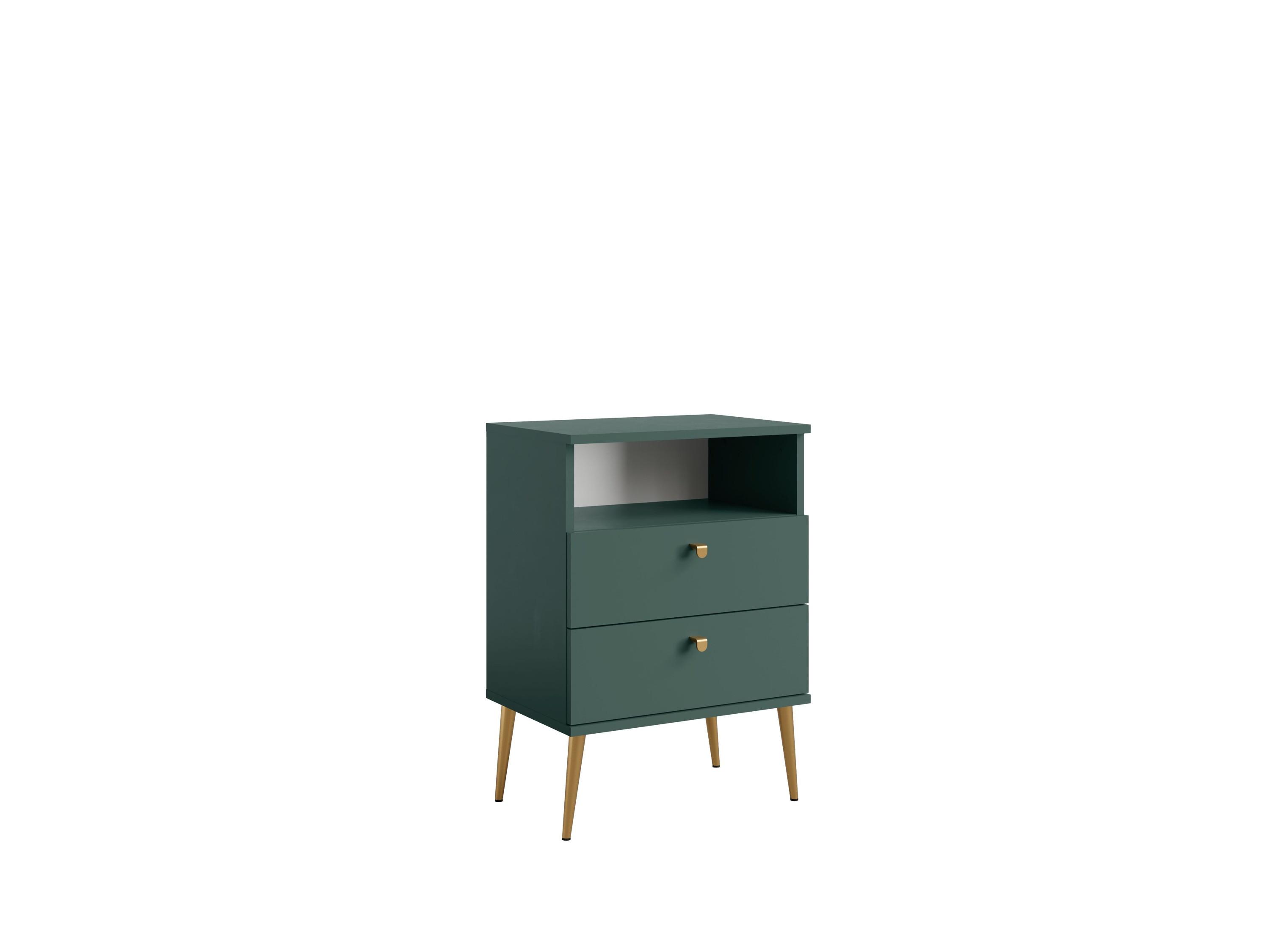 NACHTTISCH Grün 50/69,5/33,9 - Grün, Holzwerkstoff (50/70/34cm) - RAUMHIRSCH FURNITURE